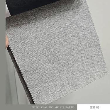 Imagem de Sofá Pierri Base Madeira Tecido Linho Bipartido 250cm - 4R Estofados, 