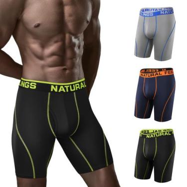Imagem de Cuecas boxer Natural Feelings Long Leg de 9 polegadas para homens