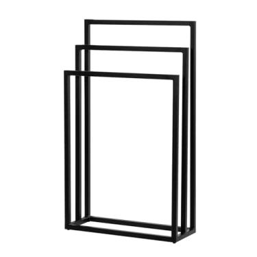 Imagem de Suporte Porta Toalha Triplo de Chão para Banheiro Lavabo - ÉdeCasaMóveis