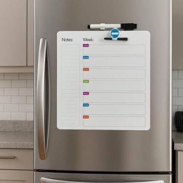 Imagem de Lousa Planejamento Semanal Magnética Planner Multiuso 29 cm - Yeet
