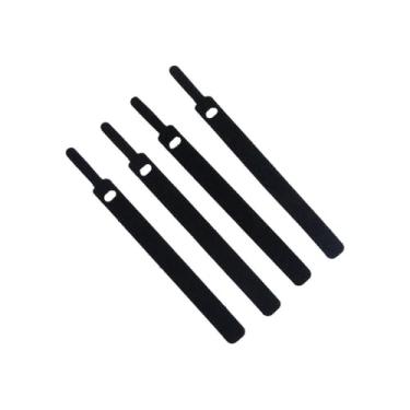 Imagem de Protetor de cabo, prendedor de cabos, cabos de dados, cabo de amarração, gerenciador, fio, fio de gerenciamento de cabos, laços de mouse para fone de ouvido (10 x 145 mm, preto)