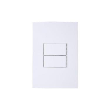 Imagem de Interruptor Simples Duplo Margirius Sleek Com Placa 10A 4X2