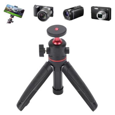 Imagem de EBTOOLS Tripé de Câmera Sem Espelho de Mesa de 25,5 Cm, Bastão de Selfie para Telefone, Cabeça Esférica Giratória 360 ​°, Orifício de Expansão de 1/4 Polegada, Dobrável Em 3 Seções (BLACK)