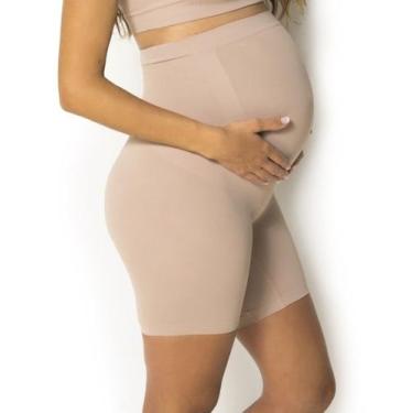 Imagem de Bermuda Maternidade Gestante Poliamida Trifil  (c05211), G, Bege