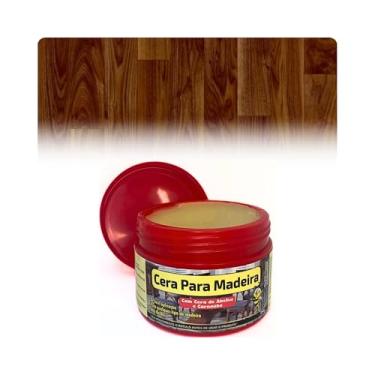 Imagem de Cera para Madeira Carnaúba Cera de Abelha Brilha Lustra Protege Revitaliza Chão Móveis Piso Porta
