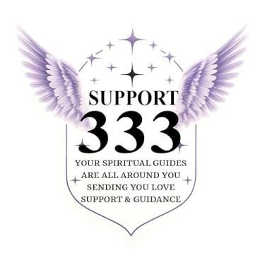 Imagem de 3 peças de adesivo com número de anjo 333, decalque de orientação espiritual e proteção com asas de anjo, adesivo de vinil Trust in Divine Support para laptop, atenção plena, presente de manifestação