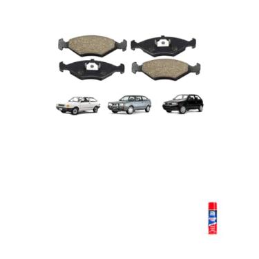 Imagem de Kit Pastilha de Freio Gol Saveiro 1.8 1984 a 1995 + Anti Chilique CAR80 300ml