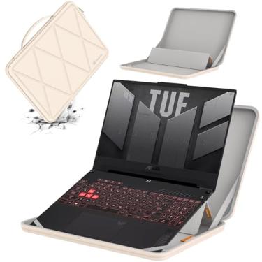 Imagem de Smatree MS86 Capa protetora rígida de EVA com suporte compatível com ASUS V16 V3607 de 16 polegadas, para ROG Zephyrus M16, para ROG Flow X16 2023/2022, para ASUS TUF Gaming A15 2024/2023/2022, branco