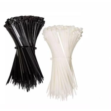 Imagem de Abraçadeiras de Nylon Enforca Gato Preto e Branco DIVERSOS TAMANHO (Preto, 3,5x150)