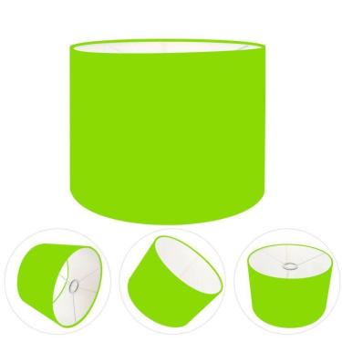 Imagem de Cúpula Abajur Cilíndrica Cp-7016 ø35x30cm Verde Limão