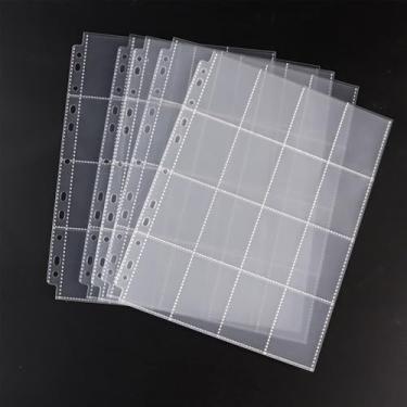 Imagem de Pacote com 50 páginas protetoras para fotos, comporta 800 folhas de fotos com bolso de 11 furos para fichário de 3/4 anéis, páginas de refil de álbum transparentes. Fotos transparentes de arquivamento