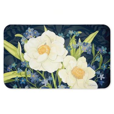 Imagem de Tapete antifadiga Enchanted Midnight Garden, ergonômico acolchoado para cozinha e tapete de pé com suporte antiderrapante, tapete confortável ecológico, design por Nicole Tamarin, 76 cm x 45 cm