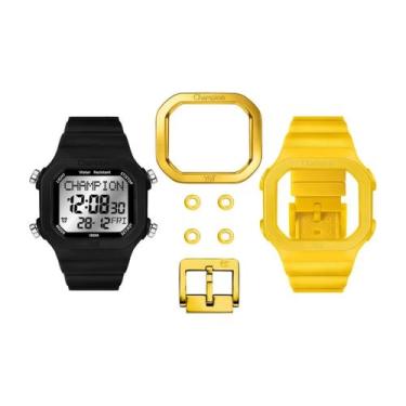 Imagem de Relógio Digital Champion Yot Troca Pulseiras Amarelo Unissex 100m