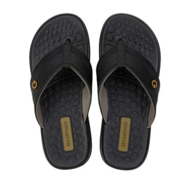 Imagem de Chinelo Masculino Dedo Conforto Tira Larga com Palmilha Massageadora e Solado Macio para Uso Diário (Preto, BR, Adulto, Numérico, 42)