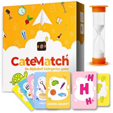 Imagem de Catematch Card Game - Categories Game for Adults & Children – Original and Fun Party Game Ideal for Family Game Night, Traveling, Dorm Room – Easy Gameplay for All Ages – Includes Hourglass Timer
