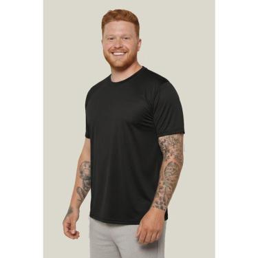Imagem de Camiseta UV Masculina Plus Size Manga Curta UV 50+ WSS Brasil-Masculino
