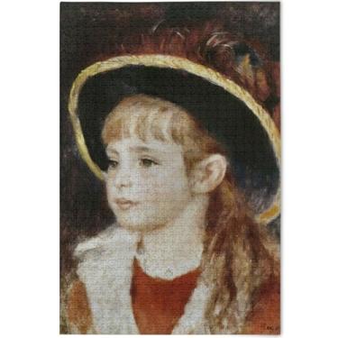 Imagem de Impressão personalizada Auguste Renoir Quebra-cabeças Little Irene 500 peças adultos arte animal quebra-cabeça rígido para adultos presentes engraçados tecnologia de jogo, 52 cm x 37,8 cm
