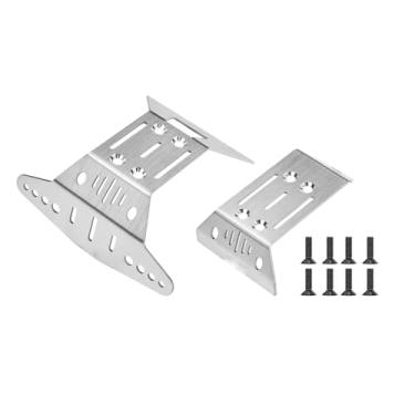 Imagem de JOYSOG RC Skid Plate for ARRMA 1/16 Gorgon/Quake Grom 4X4 RTR Brushed Monster Truck Stainless Steel Front and Rear Armor Protection Plate Set