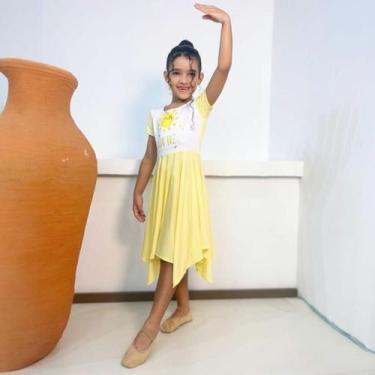 Imagem de Vestido de Dança Coreografia Infantil SOU LUZ, Amarelo, 8