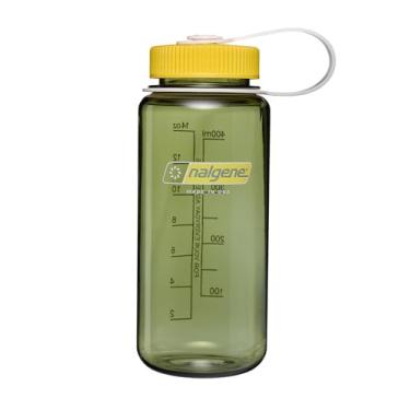 Imagem de Nalgene Garrafa de água Sustain Tritan livre de BPA feita com material derivado de 50% de resíduos de plástico (usando equilíbrio de massa certificado ISCC), 473 ml, boca larga, emoção e movimento