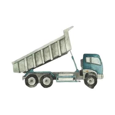 Imagem de Decoração Para Quarto Infantil Pôster De Carro De Brinquedo Em Aquarel