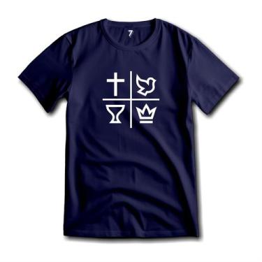 Imagem de Camiseta Quadrangular Evangelho Algodão Premium Cristã - Sete Sete Esp