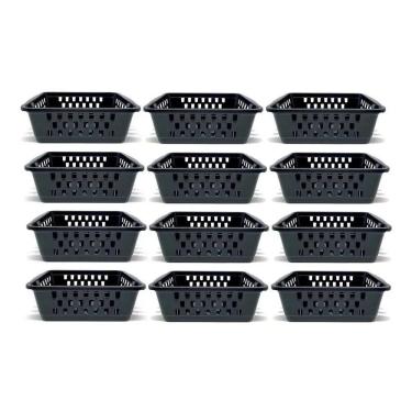 Imagem de 2X 12 Cestinhas Organizadoras Pequenas Para Armários E Gavet