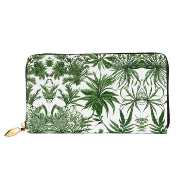 Imagem de XLLingL Carteiras de cartão de crédito impressas, bolsas longas de couro femininas, carteiras com zíper, carteira de viagem simples