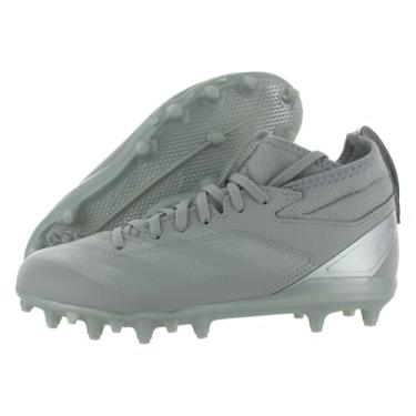 Imagem de adidas Originals Adizero Impact.2 Tênis de futebol americano para meninos, Cinza sujo/prata metálico/cinza cimento, 15