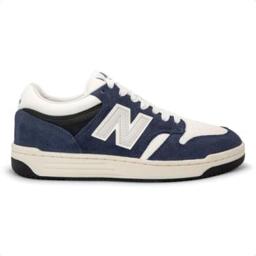 Imagem de Tênis New Balance 480 Low Masculino Original Urbano (Branco, BR, Adulto, Numérico, 38)