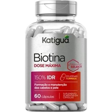 Imagem de Biotina Dose Max 500mg - 60 Cápsulas - Katiguá-Unissex