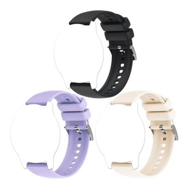 Imagem de Harikiri Pulseiras de silicone de 18 mm, 20 mm e 22 mm, compatíveis com Garmin/Samsung/Amazfit/Huawei/Coros/Suunto/Polar/Timex/Fitpolo/Veryfitpro/RUIMEN/Jugeman/CMF, pulseira de smartwatch masculina e