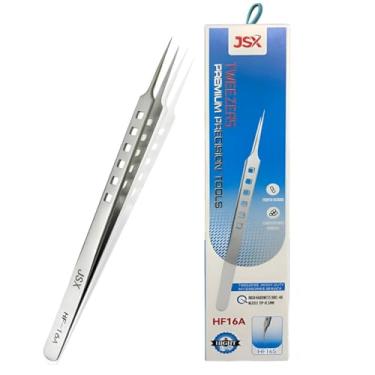 Imagem de Pinça de Ponta Reta Posicionamento e Precisão Profissional em Aço Inoxidável HF-16A