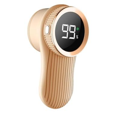 Imagem de FytStycale Removedor de Fiapos de Suéter, Aparador de Pelos, Removedor de Penugem, Aparador de Bolas de Pelo E Sem Fio, Removedor de Fiapos de Roupas E L, Chá com Leite Dourado