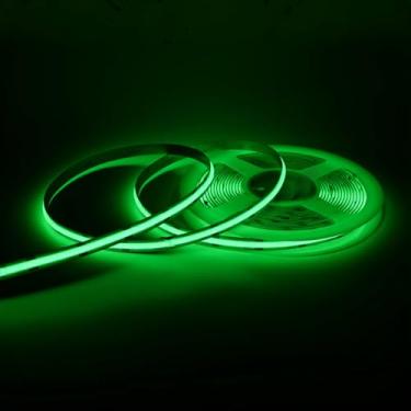 Imagem de Cinlitek Fita de luzes LED COB DC24V, fita de luz de ultra alta densidade de 5 m, 480LED/m, 320+LM/FT, iluminação LED regulável de 8 mm de largura para decoração de cozinha e uso comercial (sem fonte