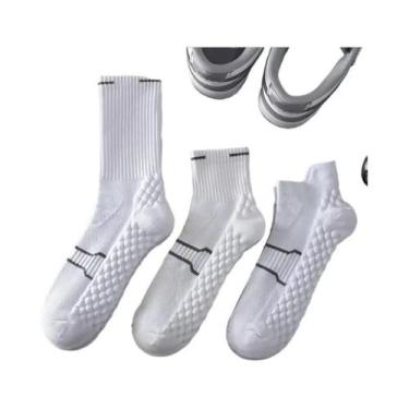 Imagem de Meias Esportivas Masculinas Grossas E Quentes, 3 Pares, Outono Inverno