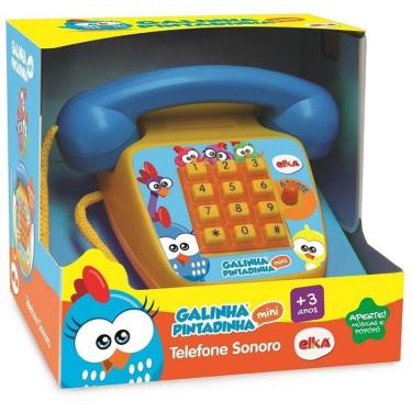 Imagem de Telefone Sonoro Galinha Pintadinha Mini 1087 - Elka
