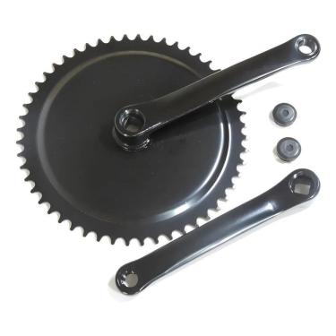 Imagem de Pedivela Aço De Bike Fixa 170Mm 1 Coroa 52 Dentes Preto
