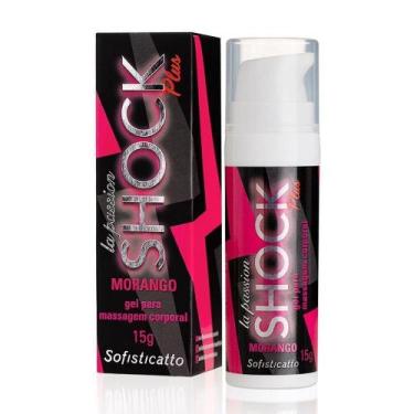 Imagem de Gel Massagem Corporal Shock Plus Morango 15g - Genérico