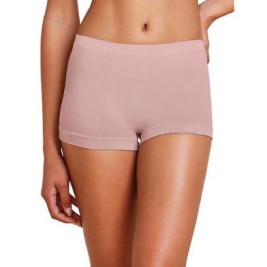 Imagem de Calcinha Boxer Box Light Hope Shortinho Respirável Poliamida, Cinza lu