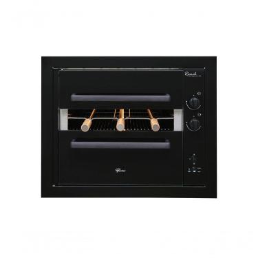 Imagem de Churrasqueira A Gás Embutir Fischer Ranch 3 Espetos Preta Bivolt