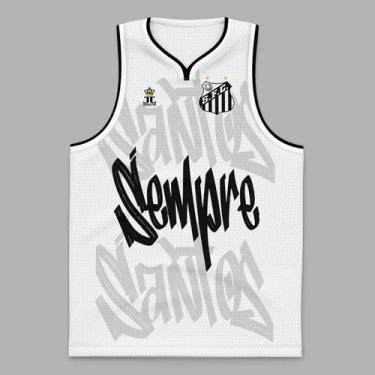 Imagem de Camiseta Regata Santos Sempre Santos Jotaz - Produto Oficial, XG, Conf