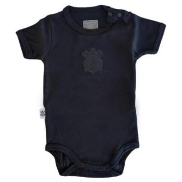 Imagem de Body Corinthians Black Bebe Recem Nascido Fiel Preto Revedor-Unissex