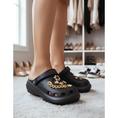 Imagem de Sandália Feminino Nuvy Babuche Salto Plataforma Eva Conforto, 35/36, P