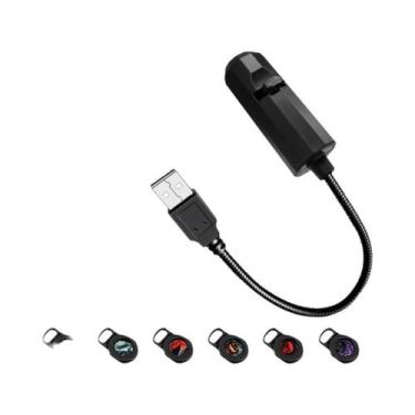 Imagem de Luz Noturna LED USB Com Padrões Alternáveis Para Decoração De Parede E