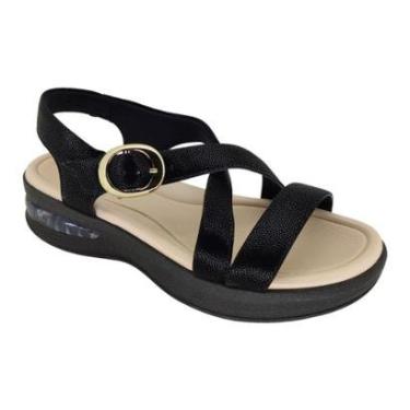 Imagem de Sandália Piccadilly Soft Step Anabela 599006 - Feminino-Feminino