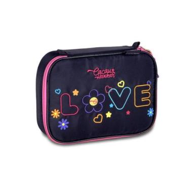 Imagem de Estojo Box Escolar Infantil Cacau Haxkar Estojo Meninas - - Clio Style