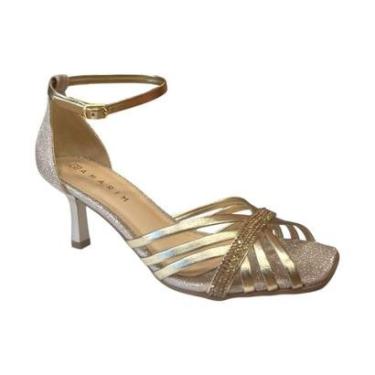 Imagem de Sandália Feminina Ramarim Napa Metal Plus Dourado 25-27206-Feminino