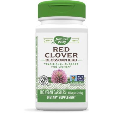Imagem de Suplemento Nature'S Way Red Clover Blossom Herb 100 Cápsulas-Unissex