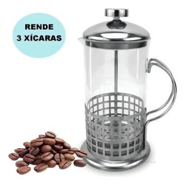 Imagem de Cafeteira Prensa Francesa Alta Qualidade Em Vidro E Aço Inox - Congrat